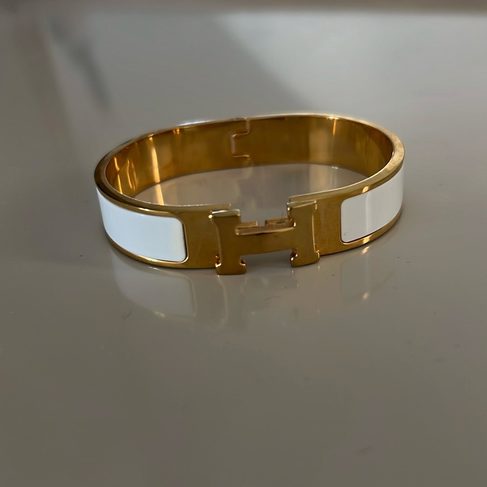 H bangle bracelet